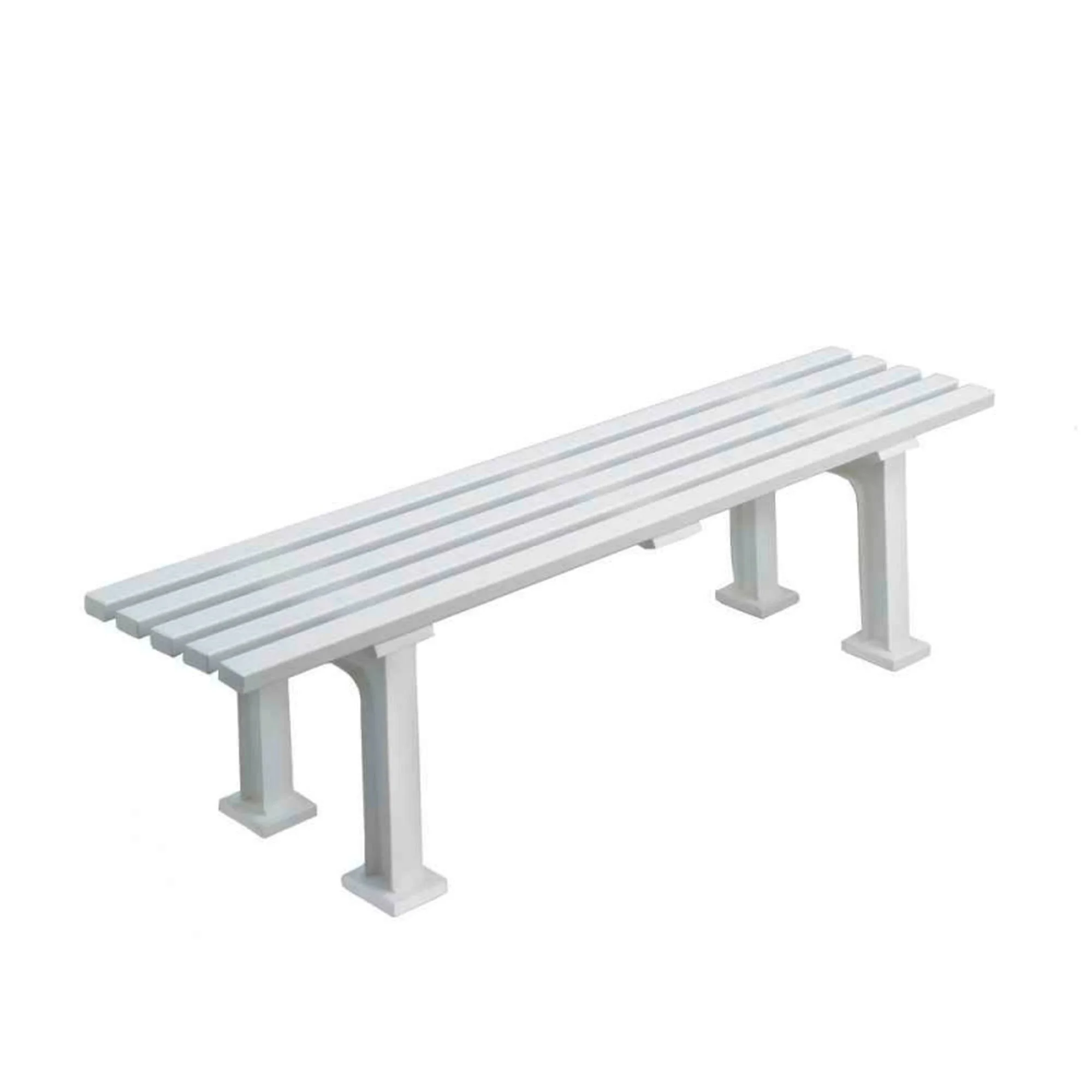 Tegra Panchina Da Tennis 1,5m Senza Schienale - Bianco 1 Tegra Panchina Da Tennis 1,5m Senza Schienale - Bianco