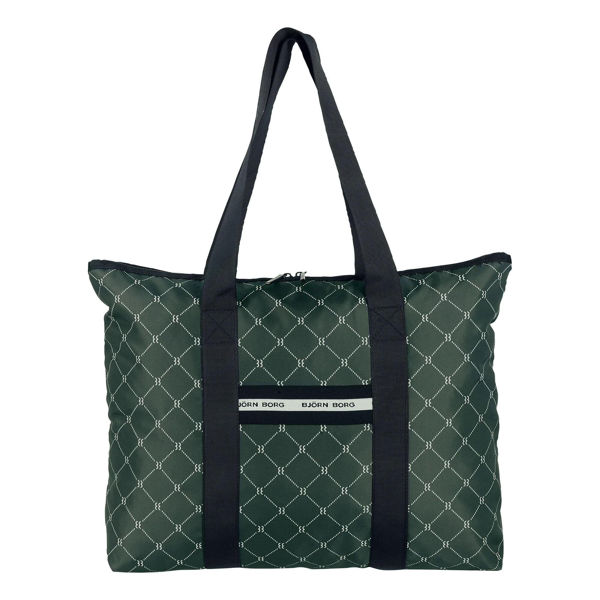 BJØRN BORG Klara Tote Borsa Casual - Verde, Nero 1 BJØRN BORG Klara Tote Borsa Casual - Verde, Nero