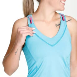 Lucky In Love Entwine Racerback Canottiera Donna - Blu -Vendite Racchette da tennis 01267000 13