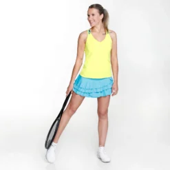 Lucky In Love Entwine Racerback Canottiera Donna - Giallo -Vendite Racchette da tennis 01271000 11