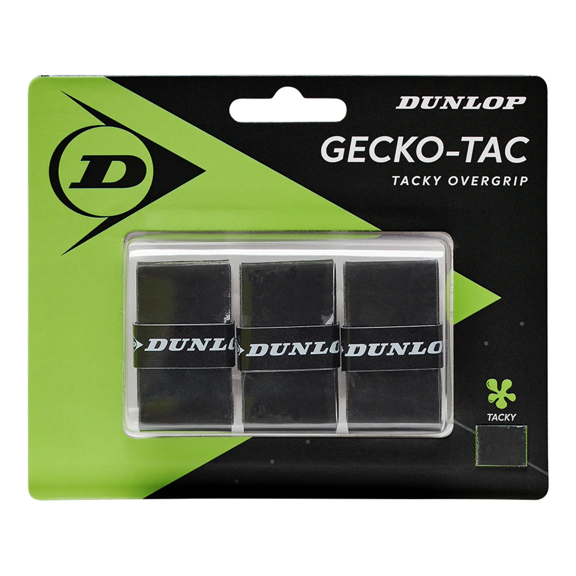 Dunlop Gecko-Tac Confezione Da 3 - Nero 1 Dunlop Gecko-Tac Confezione Da 3 - Nero