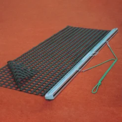 Tegra Rete Livellatrice 2,0 X 0,75m Profilo In Alluminio/a Doppio Strato/in Tessuto Pesante - Argento