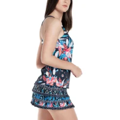 Lucky In Love Keepin' It Rio With Bra Canottiera Donna - Blu, Multicolore -Vendite Racchette da tennis 01311000 15