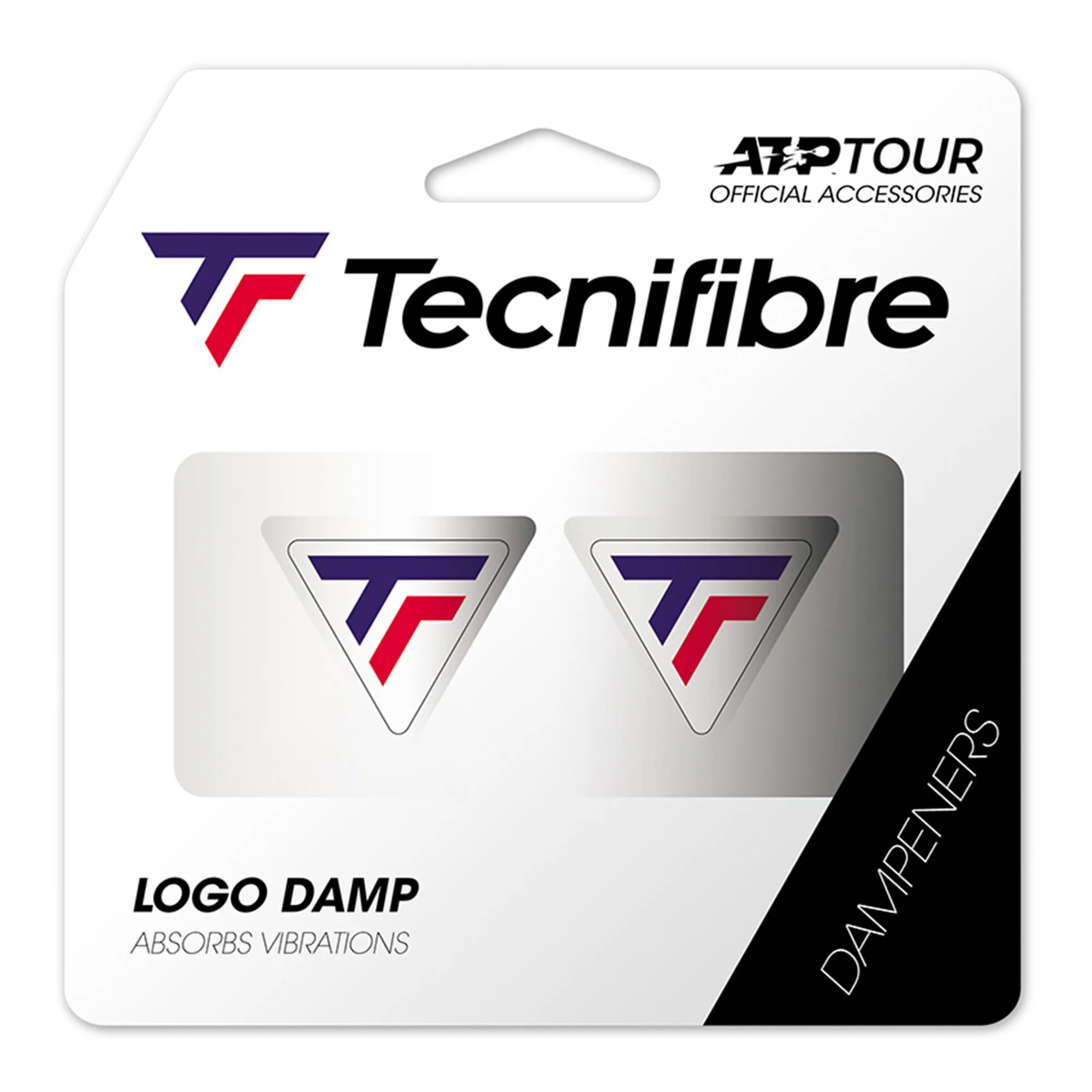 TECNIFIBRE Logo Damp Tricolore Antivibrazioni - Bianco, Blu 1 TECNIFIBRE Logo Damp Tricolore Antivibrazioni - Bianco, Blu