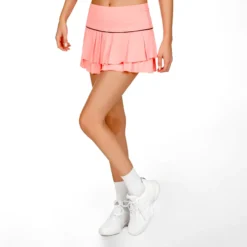 Lucky In Love Pleat Tier With Piping Gonna Donna - Albicocca, Nero -Vendite Racchette da tennis 01343000 0 5