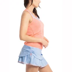 Lucky In Love Blossom Tie Back Canottiera Donna - Albicocca, Multicolore -Vendite Racchette da tennis 01352000 15