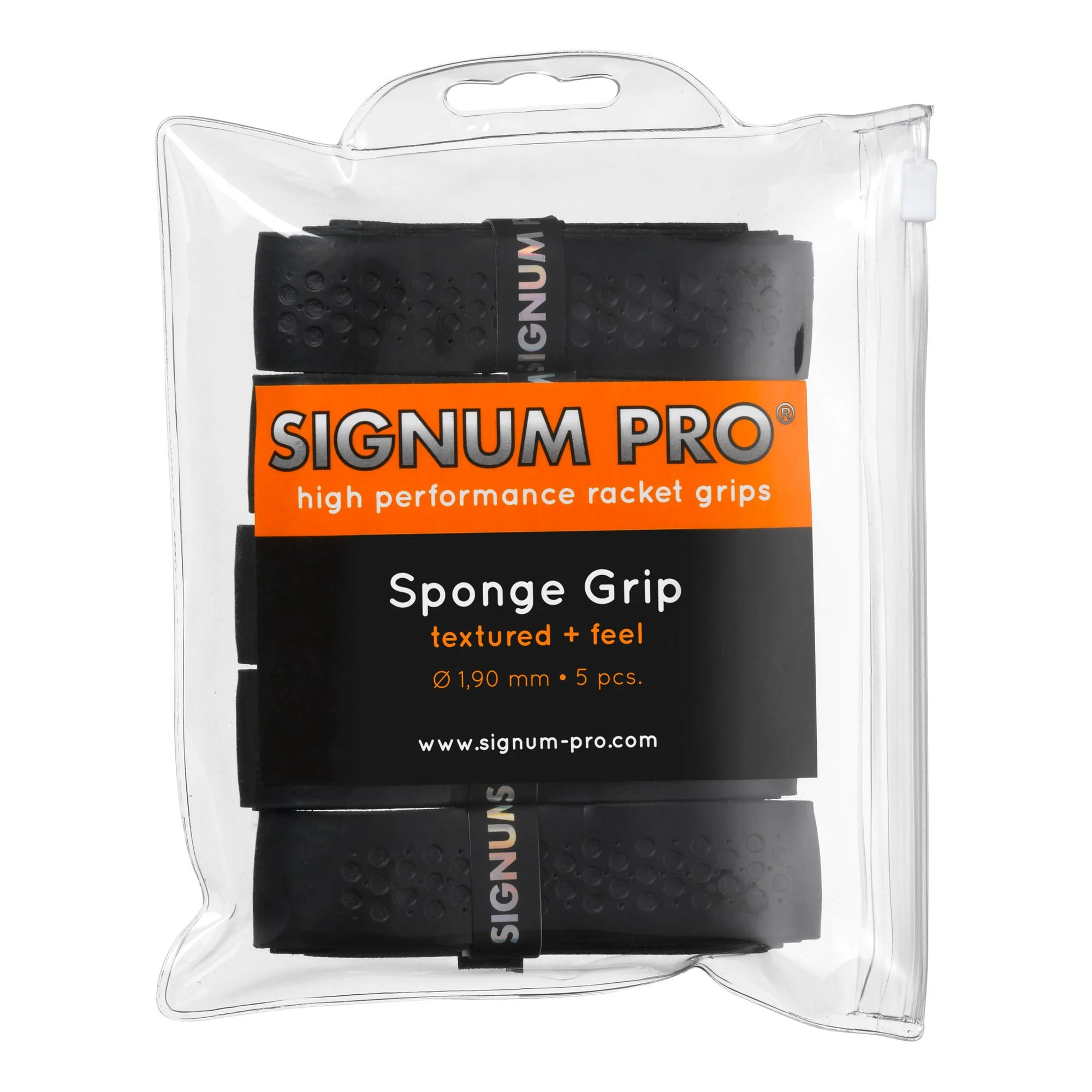 Signum Pro Sponge Grip Confezione Da 5 - Nero 1 Signum Pro Sponge Grip Confezione Da 5 - Nero