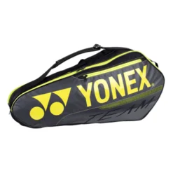 YONEX Team Racket Bag Borsa Per Racchetta Da 6 - Nero