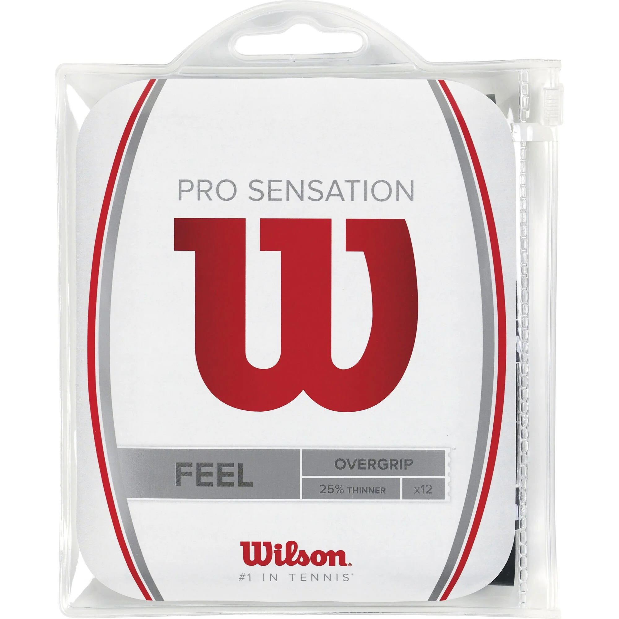Wilson Pro Overgrip Sensation Confezione Da 12 - Nero 1 Wilson Pro Overgrip Sensation Confezione Da 12 - Nero