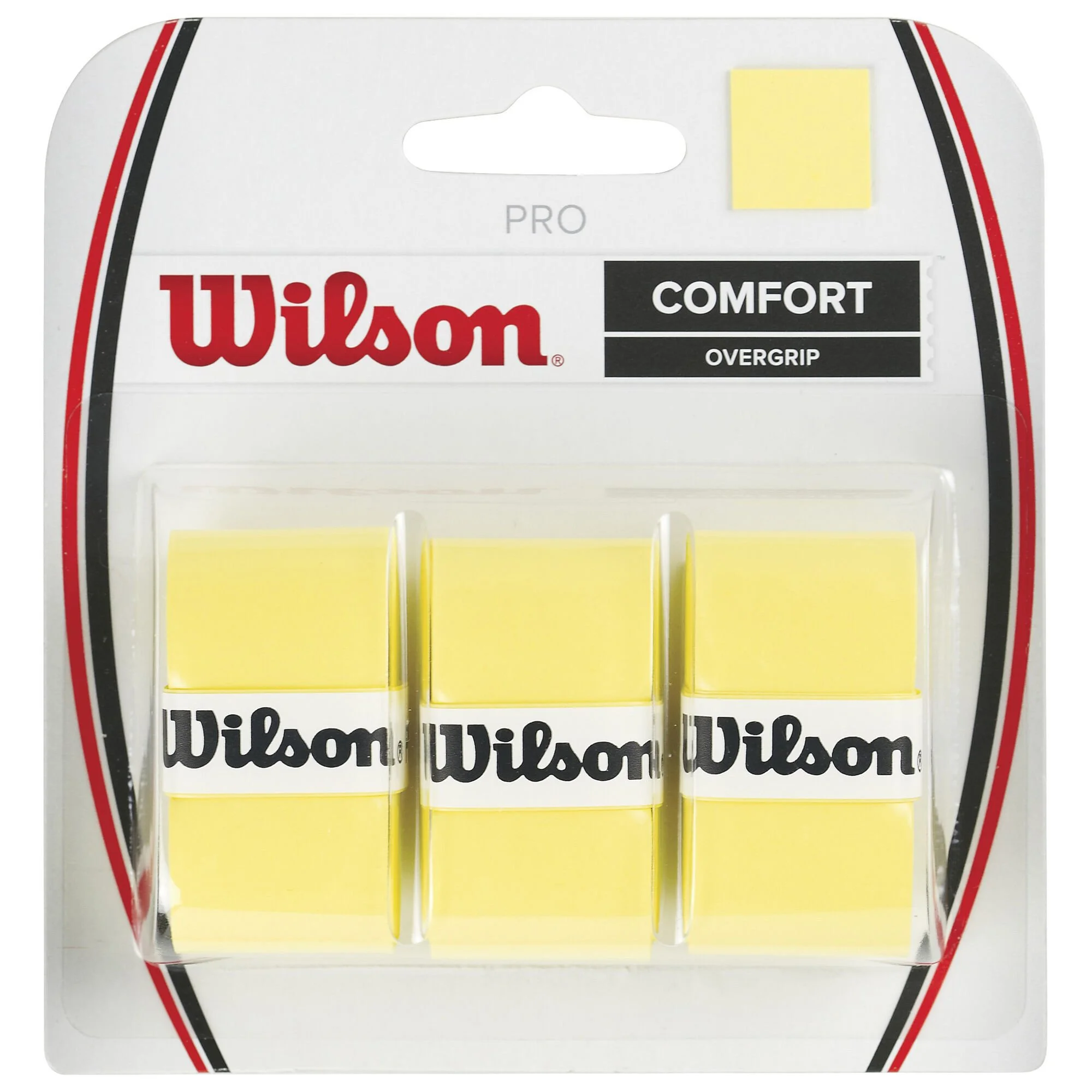 Wilson Pro Overgrip Confezione Da 3 - Giallo 1 Wilson Pro Overgrip Confezione Da 3 - Giallo