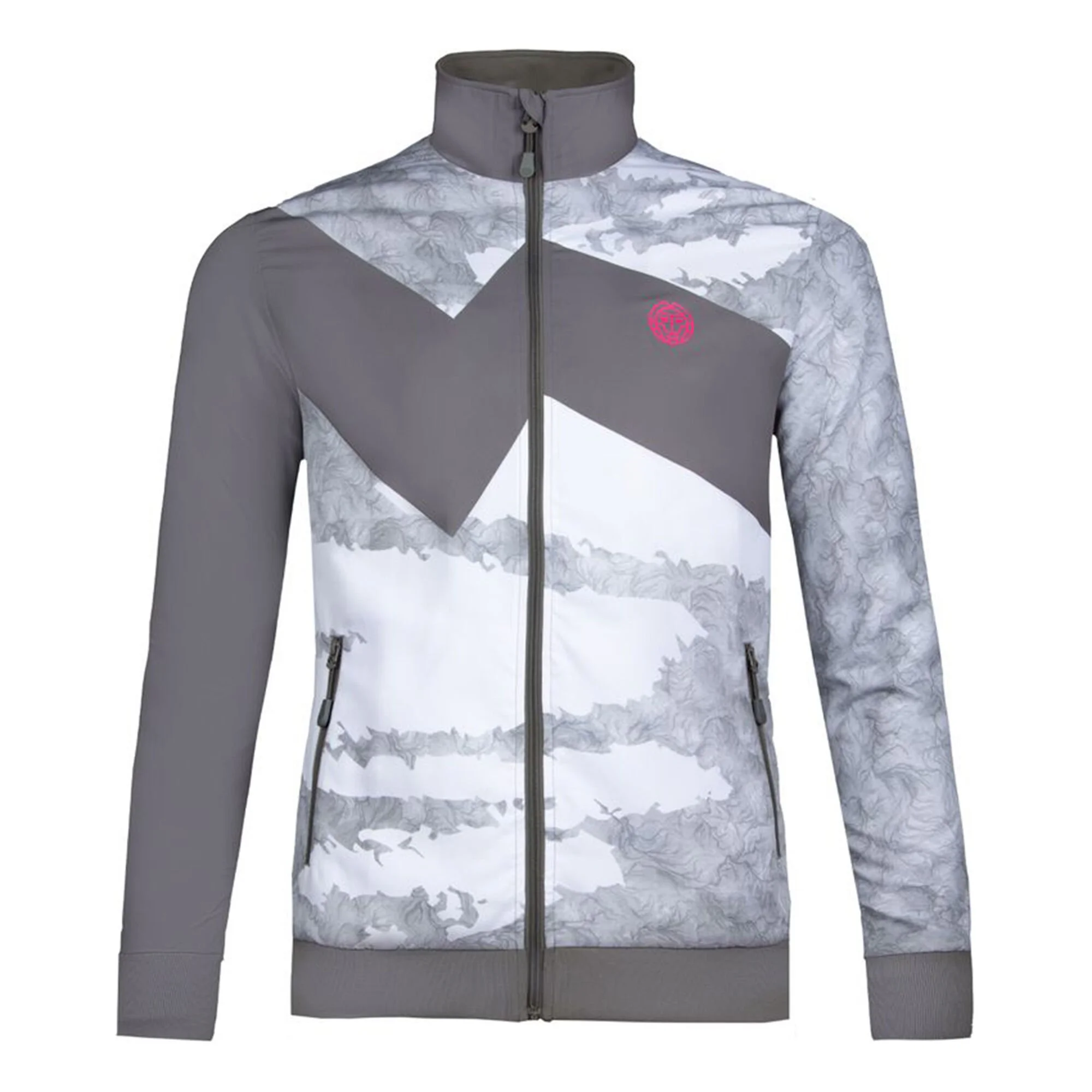 BIDI BADU Zulu Tech Giacca Da Allenamento Uomini - Bianco, Grigio 1 BIDI BADU Zulu Tech Giacca Da Allenamento Uomini - Bianco, Grigio