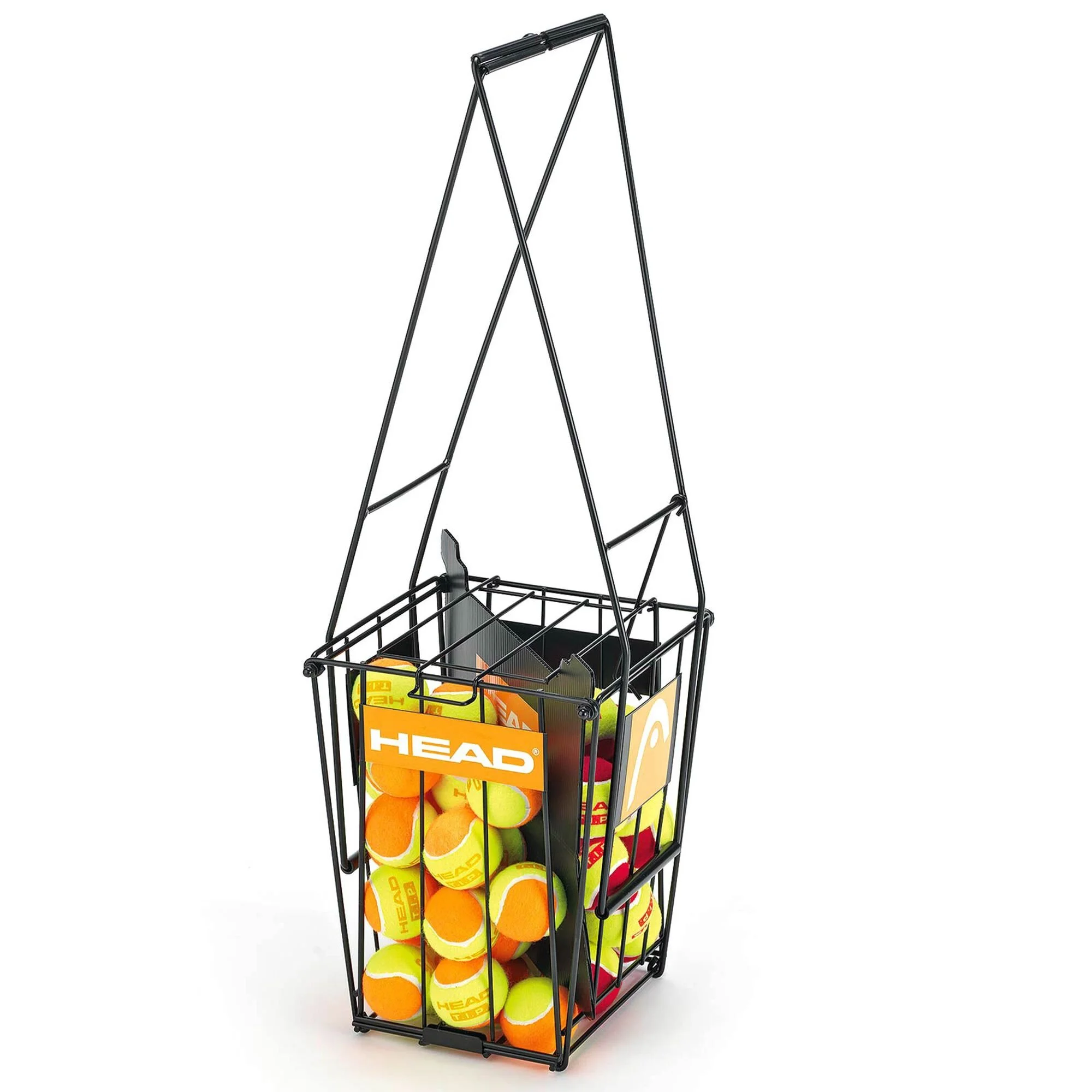 Head Cesto Per Palline Con Separatore - Nero 2 Head Cesto Per Palline Con Separatore - Nero - immagine 2