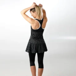 Tennis-Point Stripes Canottiera Edizione Speciale Donna - Nero, Bianco -Vendite Racchette da tennis 01728000 11