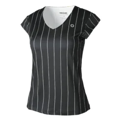 Tennis-Point Stripes Maglietta Edizione Speciale Donna - Nero, Bianco