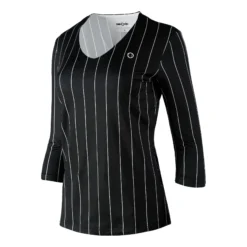 Tennis-Point Stripes Manica Lunga Edizione Speciale Donna - Nero, Bianco