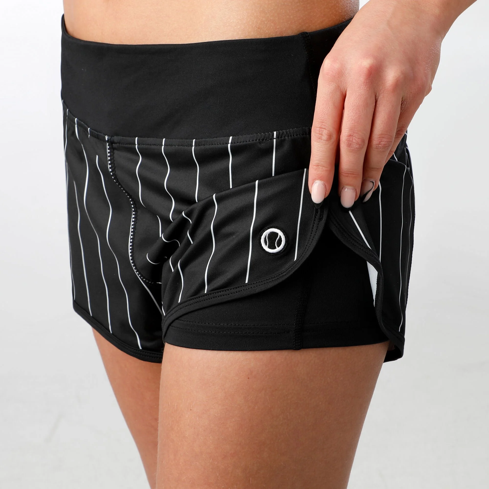 Tennis-Point Stripes Pantaloncini Edizione Speciale Donna - Nero, Bianco 8 Tennis-Point Stripes Pantaloncini Edizione Speciale Donna - Nero, Bianco - immagine 8