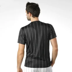 Tennis-Point Stripes Maglietta Edizione Speciale Uomini - Nero, Bianco -Vendite Racchette da tennis 01737000 14