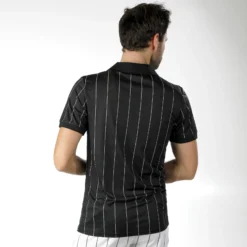 Tennis-Point Stripes Polo Edizione Speciale Uomini - Nero, Bianco -Vendite Racchette da tennis 01738000 14