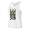 Tennis-Point Graffity Canottiera Donna - Bianco, Multicolore