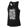 Tennis-Point Graffity Canottiera Donna - Nero, Multicolore
