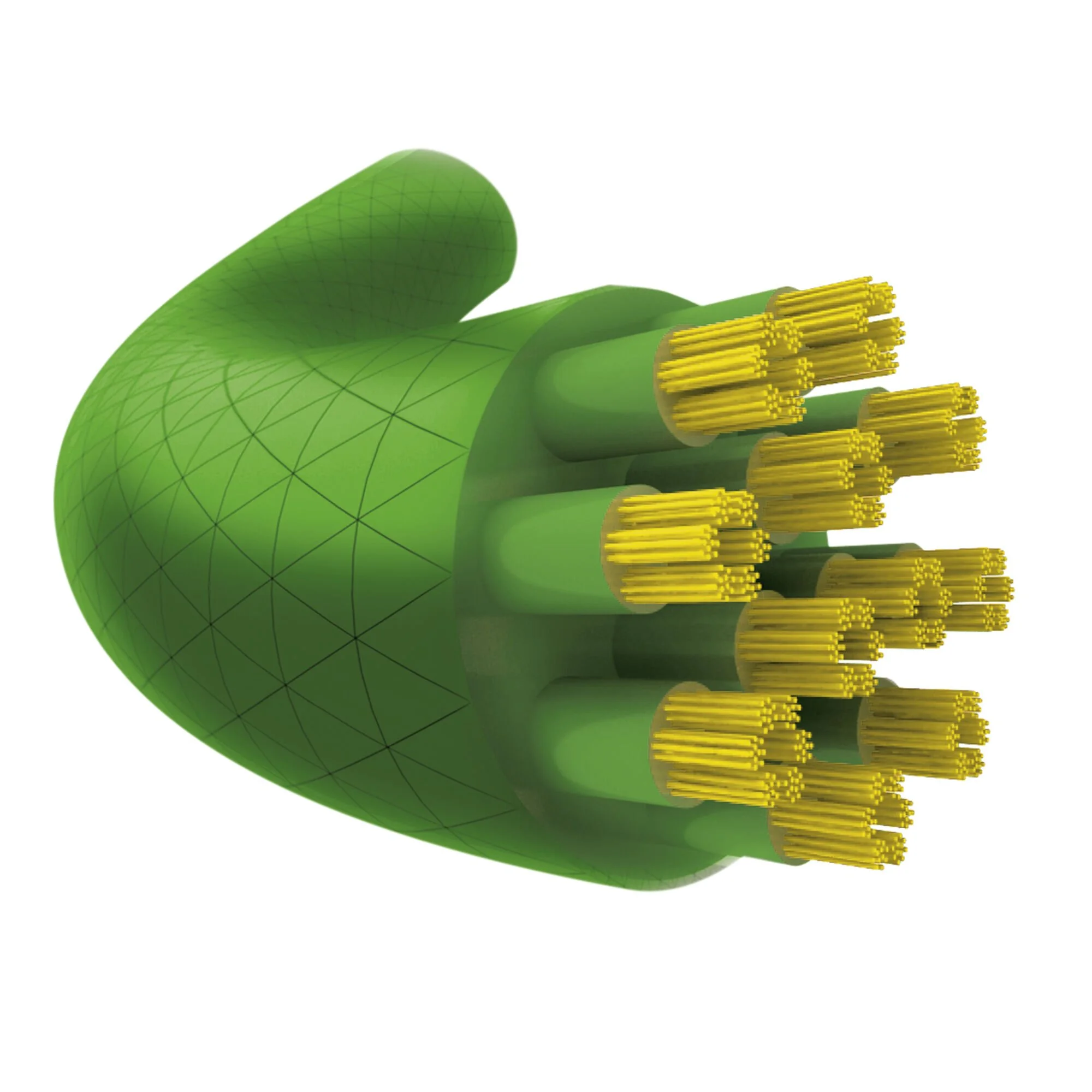 TECNIFIBRE 305 Squash Set Di Corde 10m - Verde Neon 2 TECNIFIBRE 305 Squash Set Di Corde 10m - Verde Neon - immagine 2