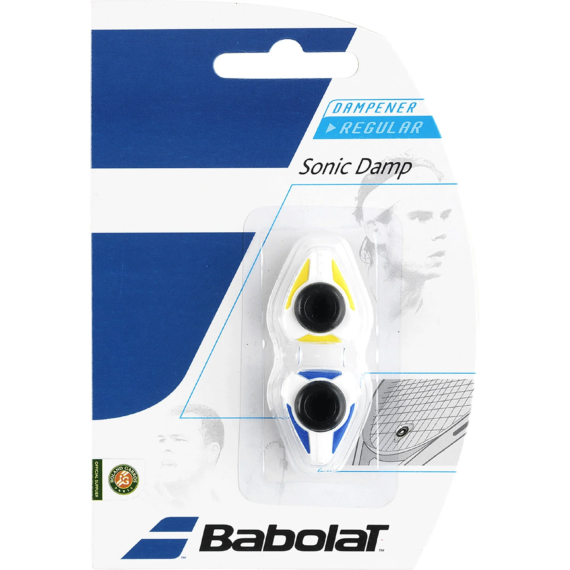 Babolat Sonic Damp Antivibrazioni Confezione Da 2 - Giallo, Blu 1 Babolat Sonic Damp Antivibrazioni Confezione Da 2 - Giallo, Blu
