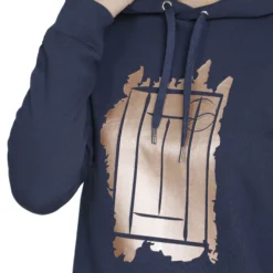 Tennis-Point Glitter Court Felpa Con Cappuccio Donna - Blu Scuro, Oro -Vendite Racchette da tennis 01764000 15