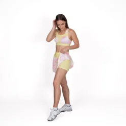 BIDI BADU Lowey Tech Plissee Gonna Donna - Giallo, Rosa -Vendite Racchette da tennis 01794000 15