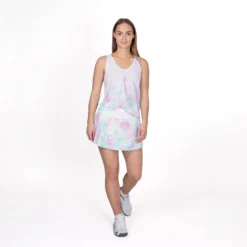 BIDI BADU Lowey Tech Plissee Gonna Donna - Bianco, Rosa -Vendite Racchette da tennis 01795000 13