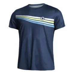 Tennis-Point Round Neck Maglietta Edizione Speciale Uomini - Blu Scuro, Multicolore