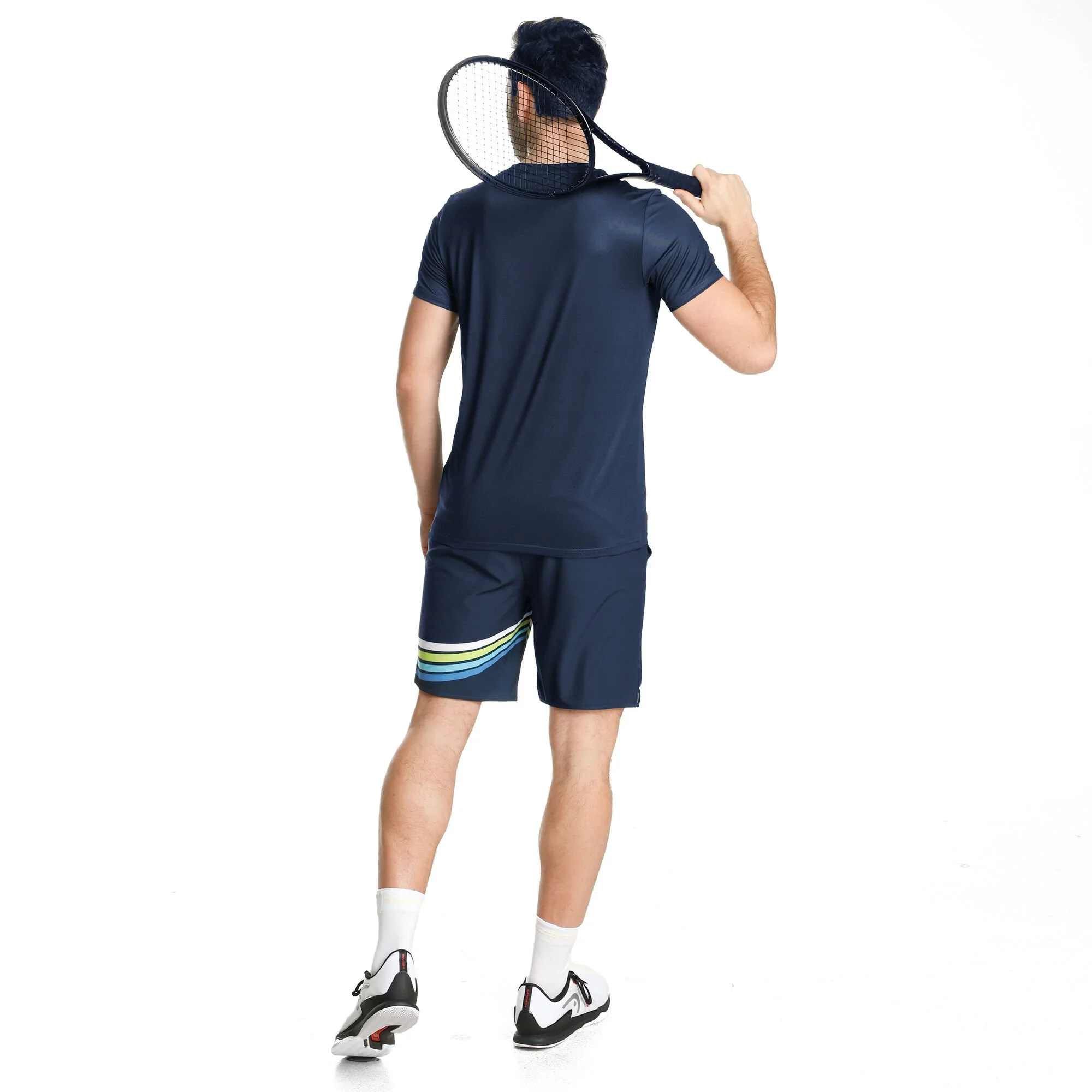 Tennis-Point Round Neck Maglietta Edizione Speciale Uomini - Blu Scuro, Multicolore 4 Tennis-Point Round Neck Maglietta Edizione Speciale Uomini - Blu Scuro, Multicolore - immagine 4