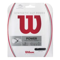 Wilson Synthetic Gut Power Set Di Corde 12,2m - Nero