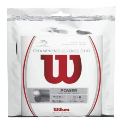 Wilson Champions Choice Duo, Silber Set Di Corde 12,2m - Argento
