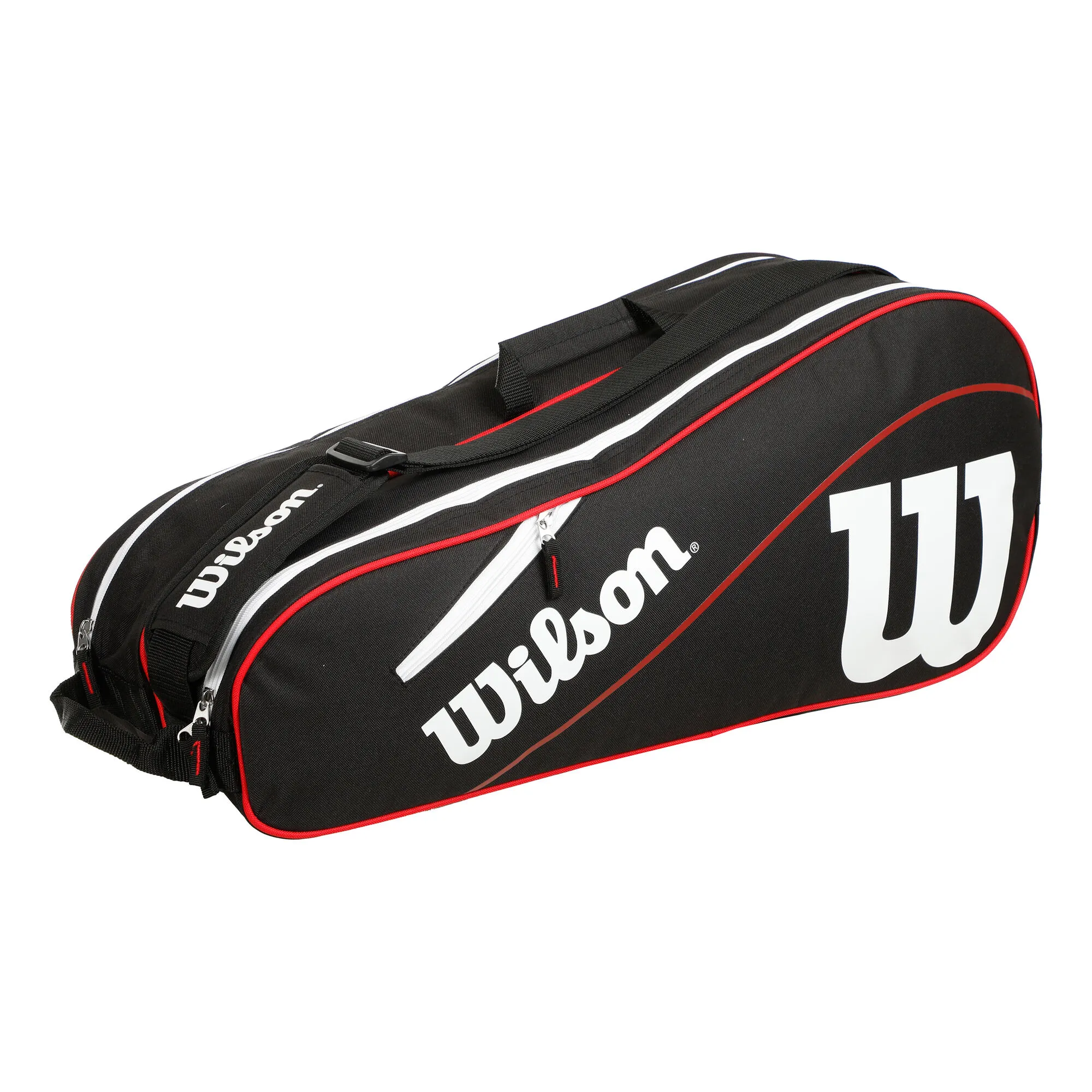 Wilson Advantage III Six Borsa Per Racchetta - Nero, Bianco 1 Wilson Advantage III Six Borsa Per Racchetta - Nero, Bianco