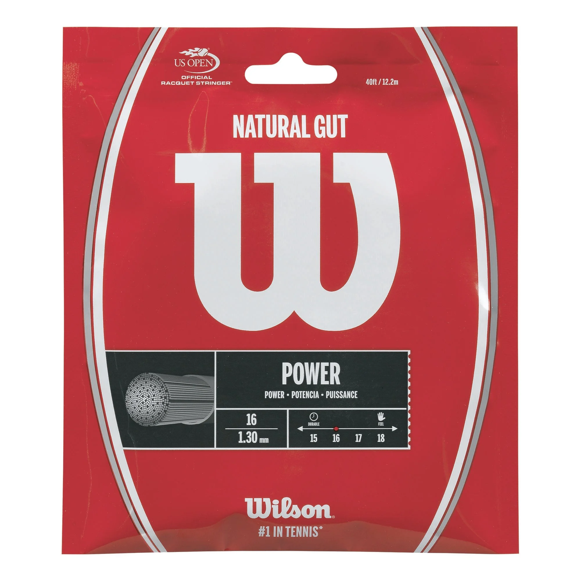 Wilson Natural Gut Set Di Corde 12,2m - Colori Naturali 1 Wilson Natural Gut Set Di Corde 12,2m - Colori Naturali