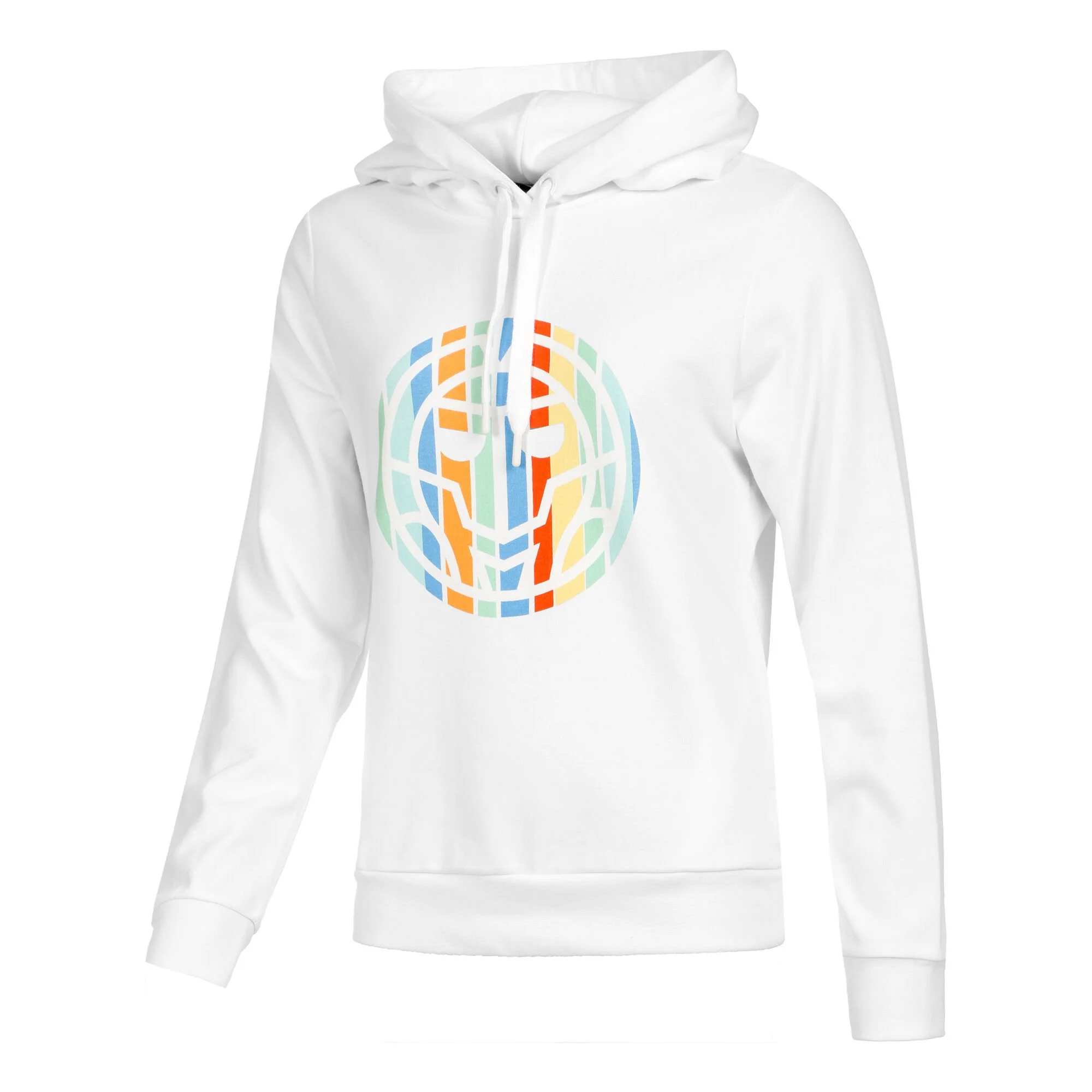 BIDI BADU Paris Chill Felpa Con Cappuccio Donna - Bianco, Multicolore 1 BIDI BADU Paris Chill Felpa Con Cappuccio Donna - Bianco, Multicolore