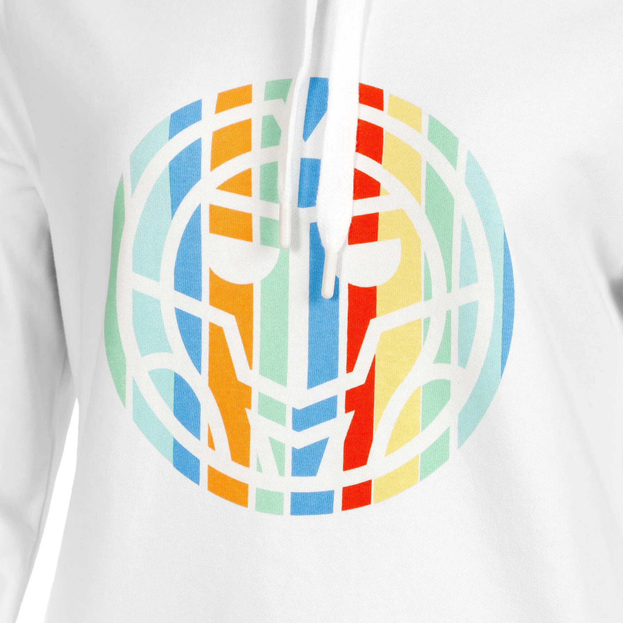 BIDI BADU Paris Chill Felpa Con Cappuccio Donna - Bianco, Multicolore 3 BIDI BADU Paris Chill Felpa Con Cappuccio Donna - Bianco, Multicolore - immagine 3