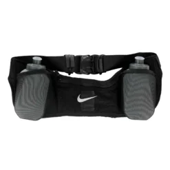 Nike Double Pocket Flask 3.0 600ml/20oz Cintura Porta Bevande - Nero, Argento