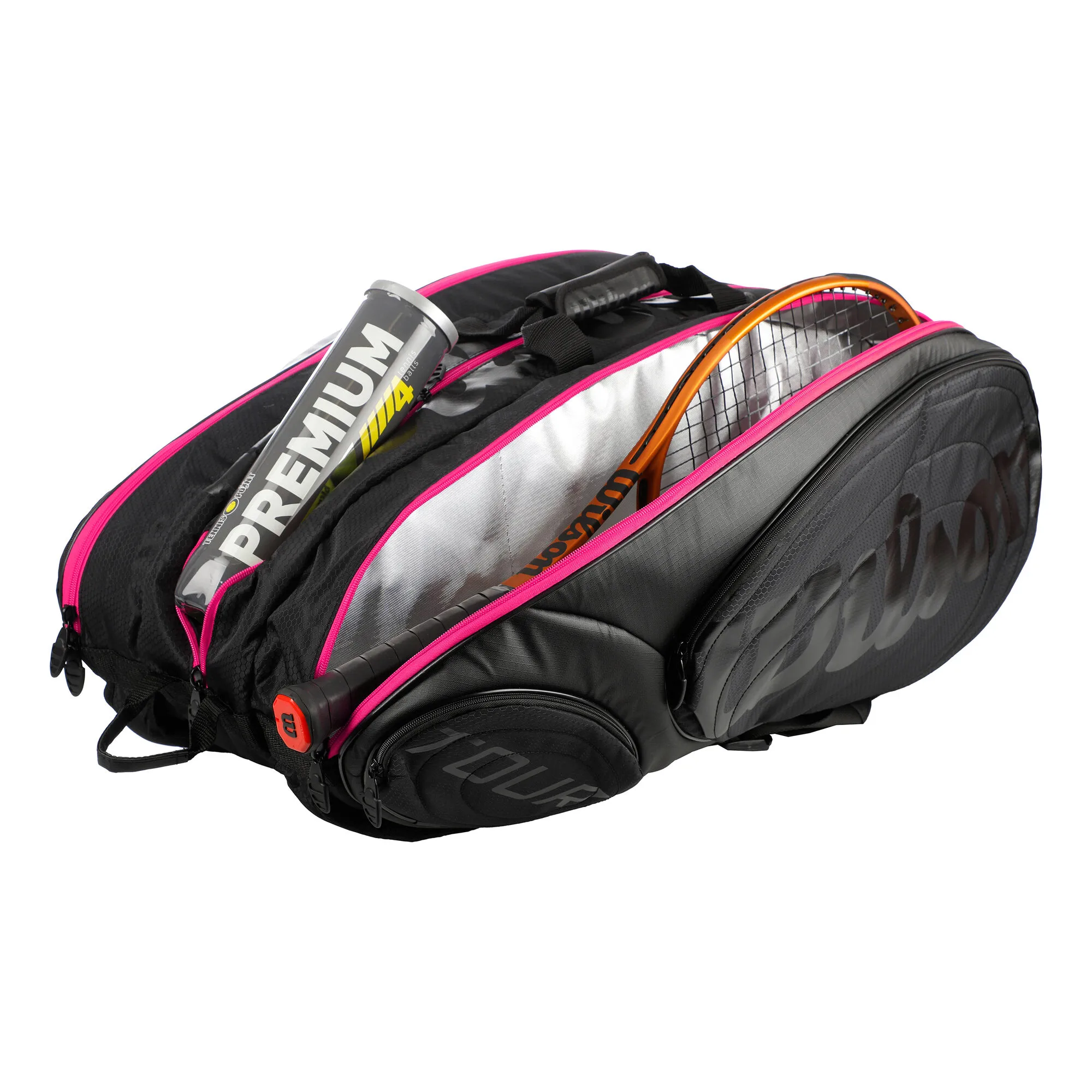 Wilson Tour 15 Borsa Per Racchetta Edizione Speciale - Nero, Rosa 5 Wilson Tour 15 Borsa Per Racchetta Edizione Speciale - Nero, Rosa - immagine 5