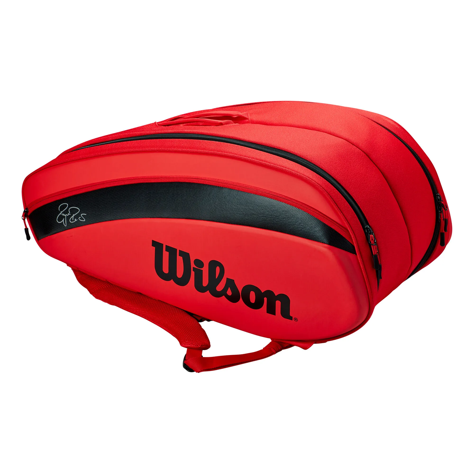 Wilson Roger Federer DNA Borsa Per Racchetta Da 12 - Rosso, Nero 1 Wilson Roger Federer DNA Borsa Per Racchetta Da 12 - Rosso, Nero