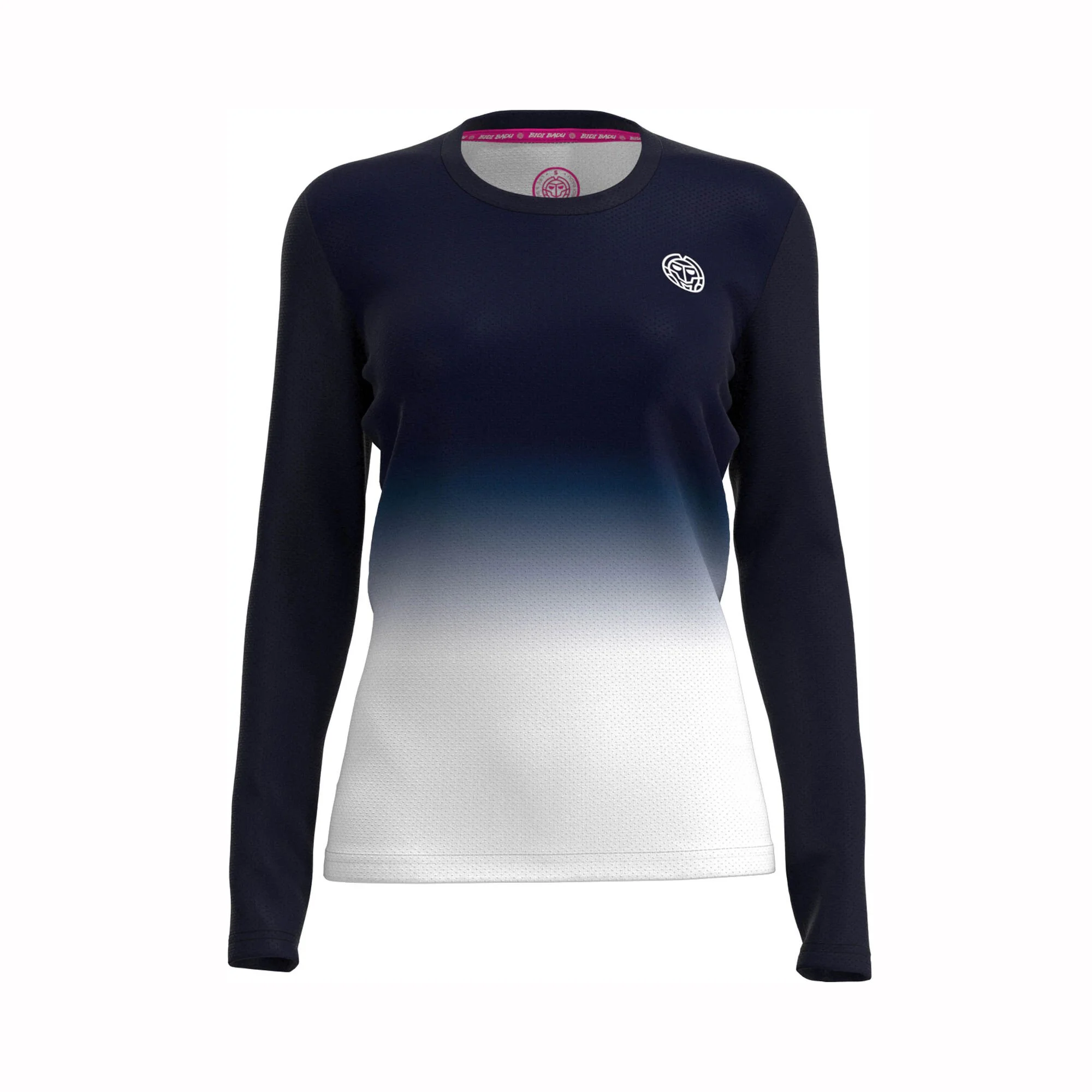 BIDI BADU Crew Gradiant Manica Lunga Ragazze - Blu Scuro, Bianco 1 BIDI BADU Crew Gradiant Manica Lunga Ragazze - Blu Scuro, Bianco