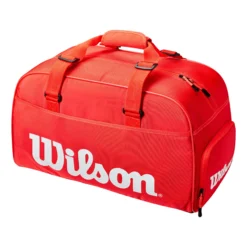Wilson Super Tour Small Duffle Borsa Sportiva - Rosso, Bianco