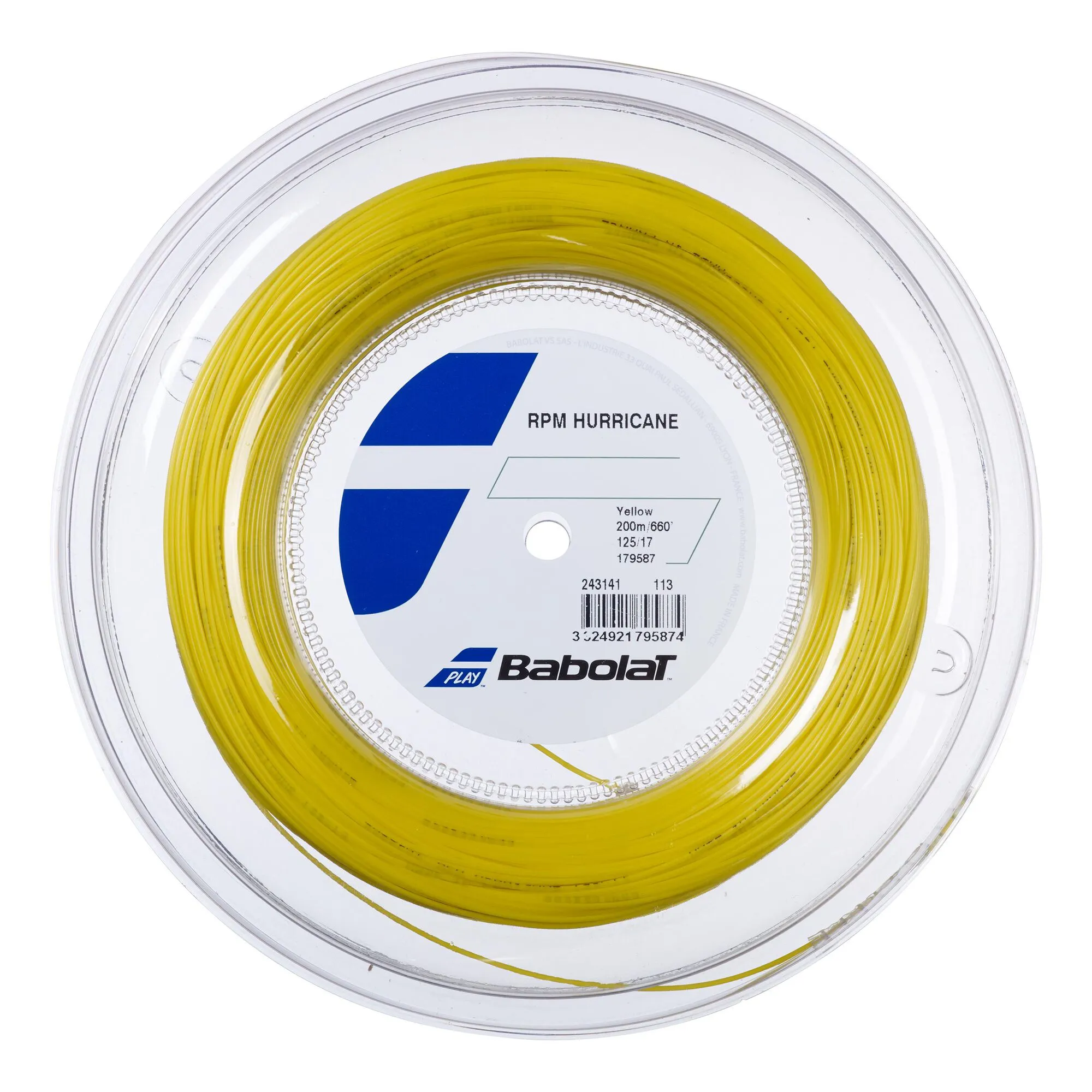 Babolat RPM Hurricane Rotolo Di Corde 200m - Giallo 1 Babolat RPM Hurricane Rotolo Di Corde 200m - Giallo