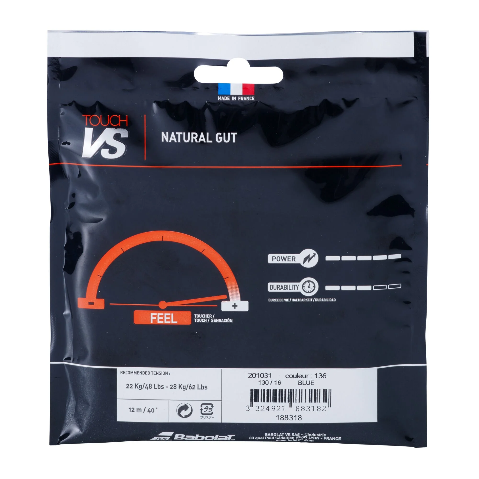 Babolat Touch Vs Set Di Corde 12m - Blu 2 Babolat Touch Vs Set Di Corde 12m - Blu - immagine 2