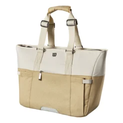Wilson Women's Tote Borsa Sportiva - Bianco, Cachi