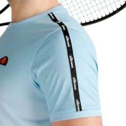 Ellesse Macina Maglietta Uomini - Blu Chiaro, Bianco -Vendite Racchette da tennis 03121000 0 7