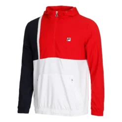 Fila Hanno Windbreaker Giacca Da Allenamento Uomini - Blu Scuro, Rosso