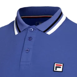 Fila Albert Polo Uomini - Blu -Vendite Racchette da tennis 03398000 10