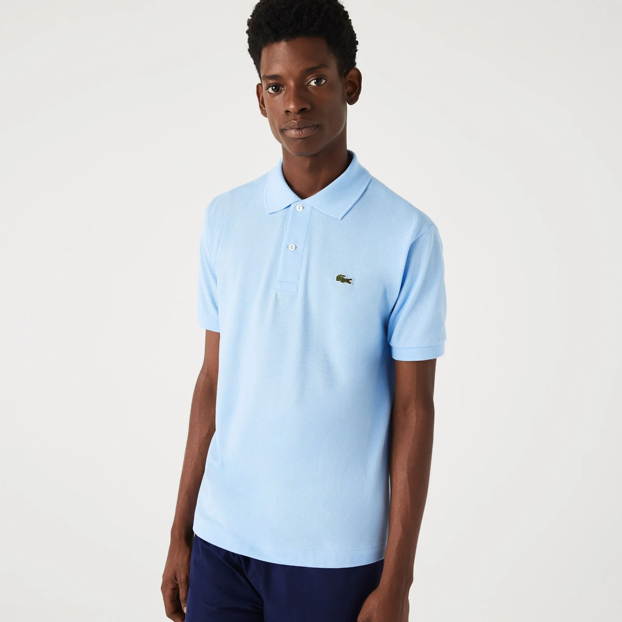 Lacoste Core Essentials Polo Uomini - Blu Chiaro 4 Lacoste Core Essentials Polo Uomini - Blu Chiaro - immagine 4