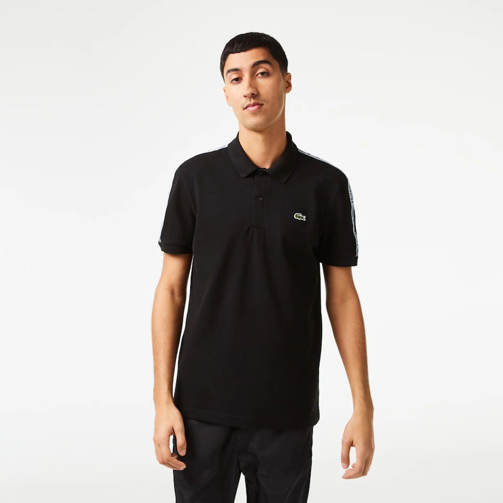 Lacoste Core Graphics Polo Uomini - Nero 5 Lacoste Core Graphics Polo Uomini - Nero - immagine 5